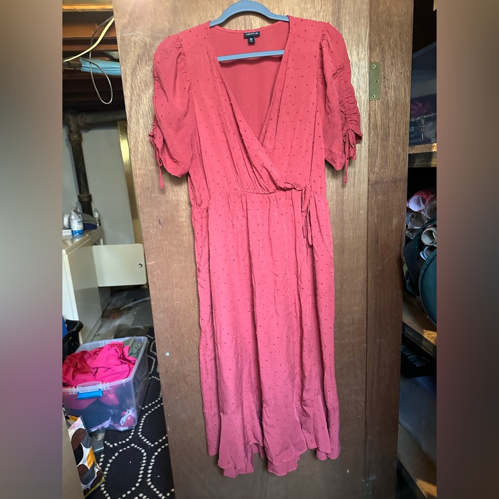 Torrid Burnt Orange Wrap Dress